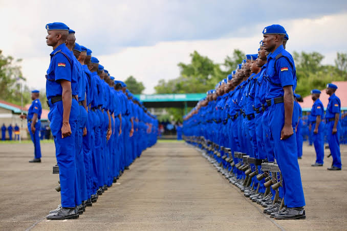 Kenyan Police at a parade. |Photo| Courtesy|