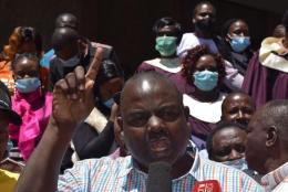 Makadara MP George Aladwa at St Veronica Parish in South B, Nairobi, on Sunday, January 31, 2021. |Courtesy| The Star|