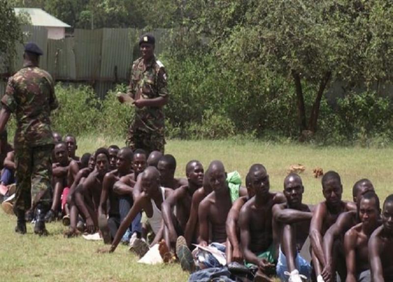 KDF recruitment exercise. |Photo| Courtesy|