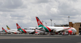 File image of Kenya Airways planes at the Jomo Kenyatta International Airport (JKIA) in Nairobi. |Photo| Courtesy|