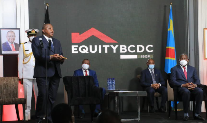 President Uhuru Kenyatta Unveils Equity BCDC in Congo 