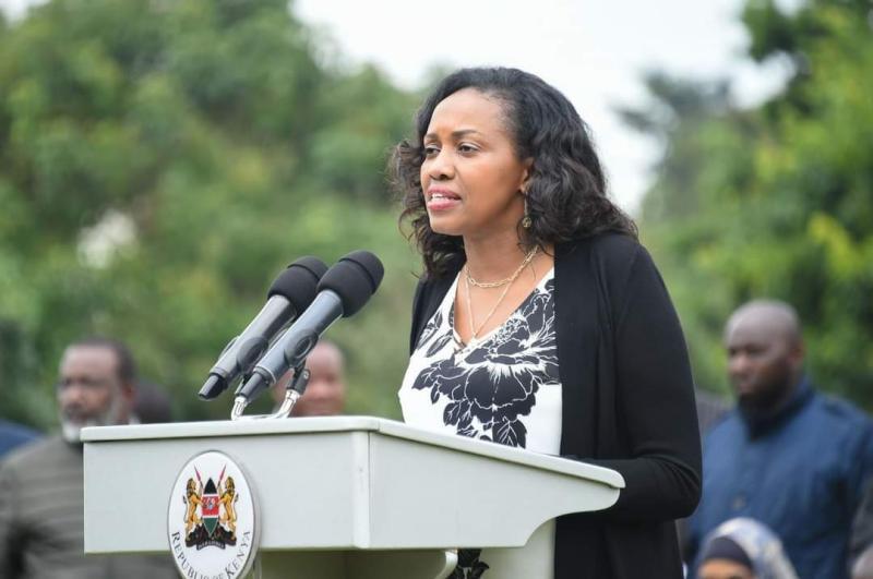 Nakuru Senator Susan Kihika addresses the media after a meeting with Deputy President William Ruto at his Karen residence. |Photo| Courtesy|