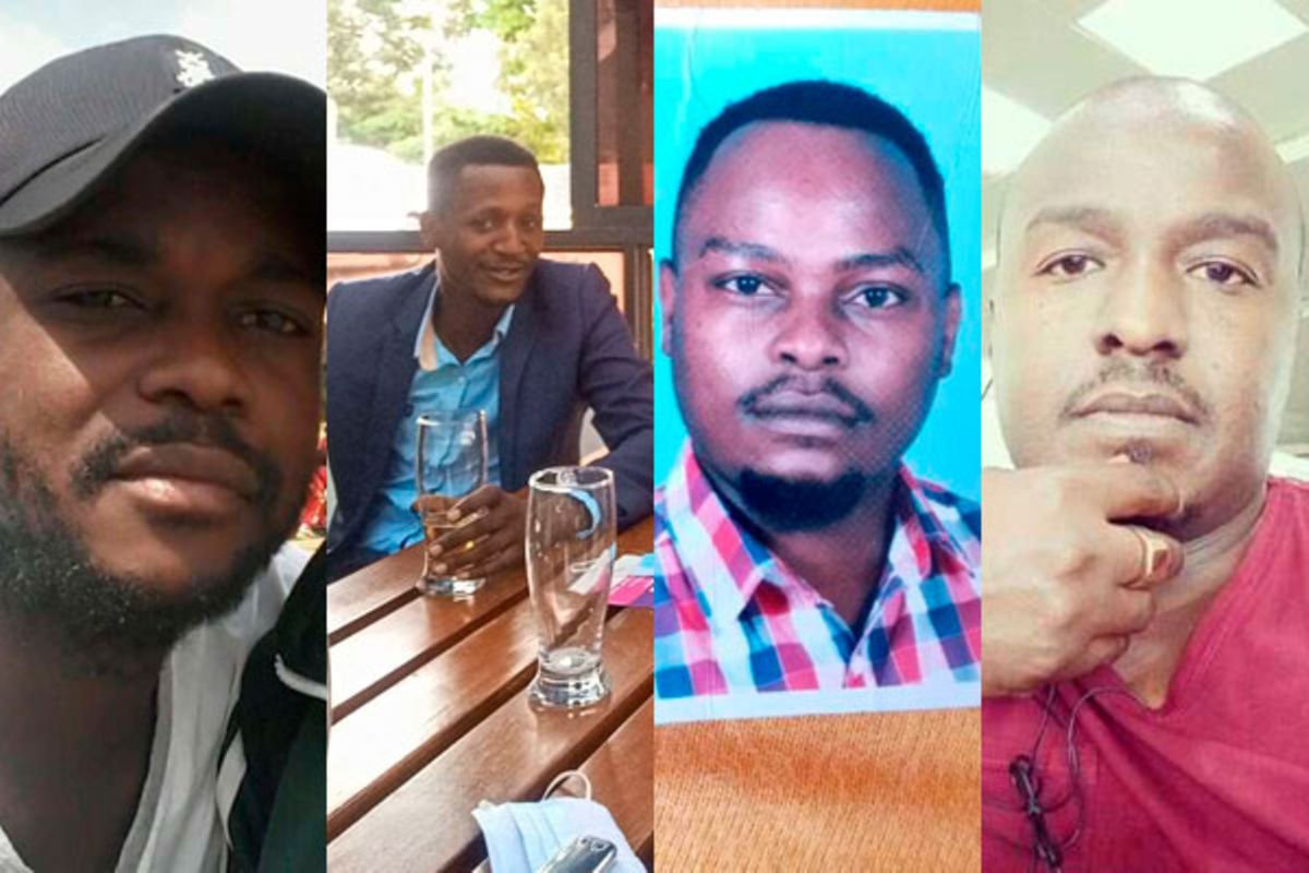 A collage image of Jack Anyango, Elijah Obuong, Benjamin Imbai, and Brian Oduor. |Photo| Courtesy|