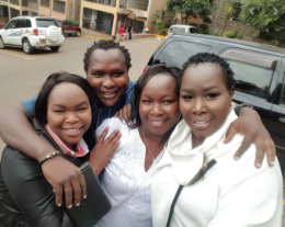 Emily Kosgei and her family