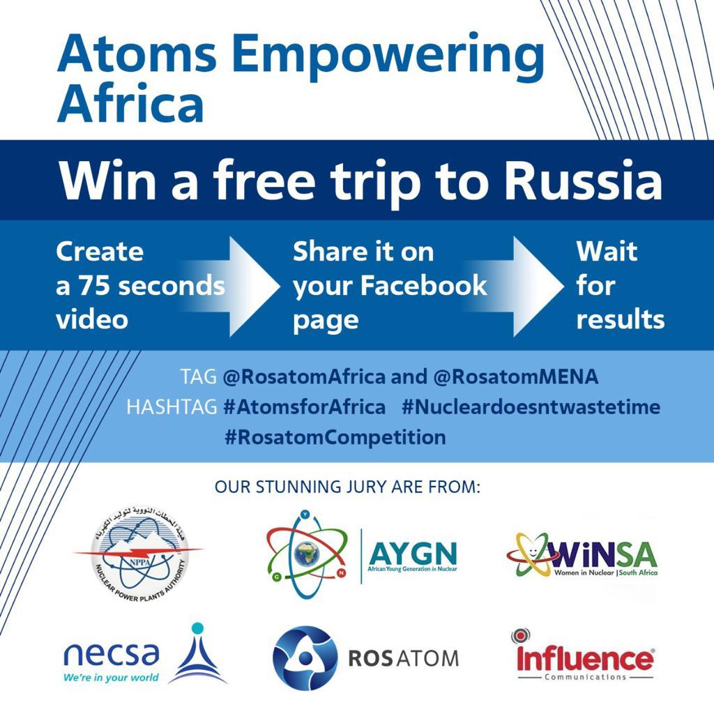 Rosatom announces winners of the 'Atoms Empowering Africa' Online Video Competition