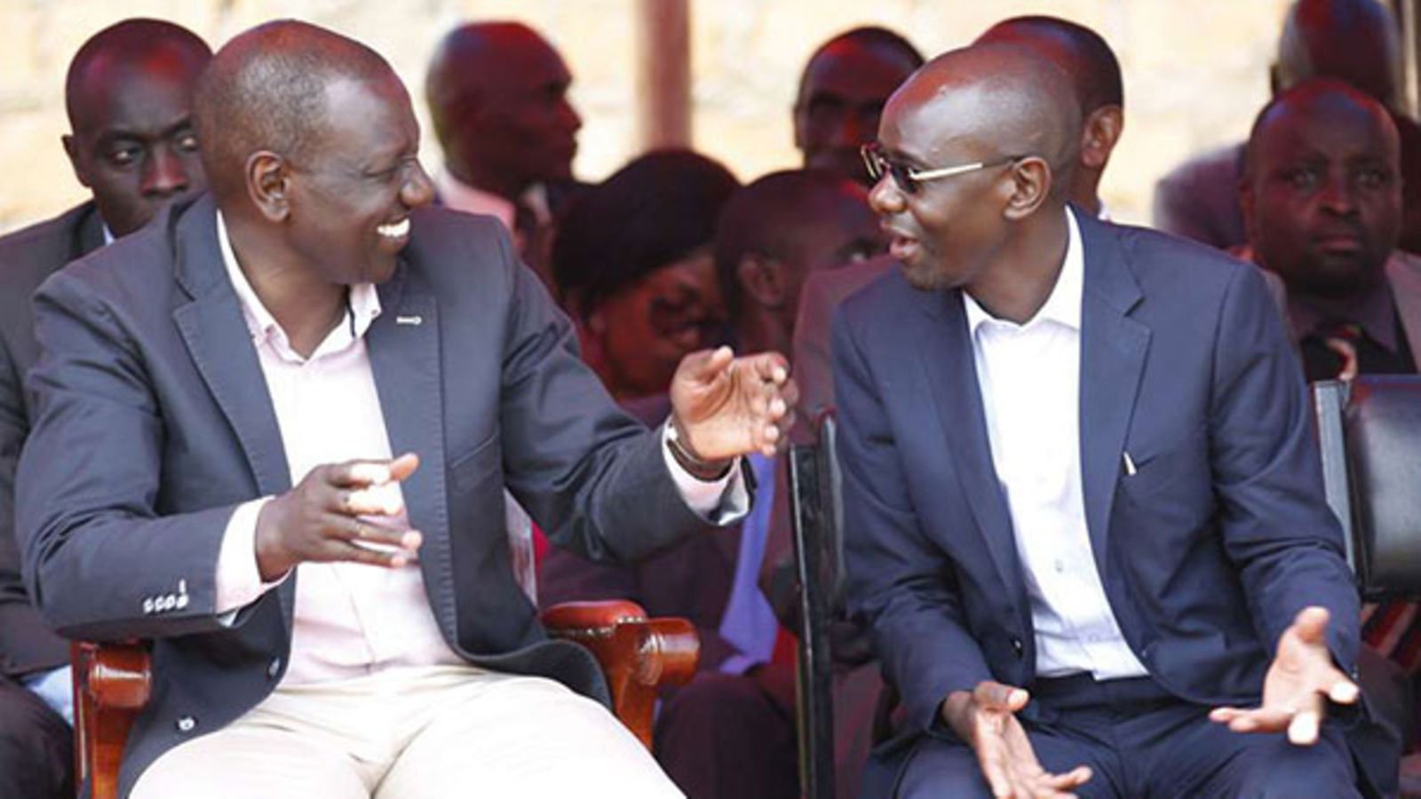 File image of Deputy President William Ruto and West Mugirango MP Vincent Kemosi.|Photo| Courtesy|