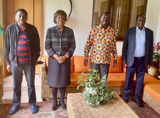 James Orengo, Charity Ngilu, Raila Odinga and Wycliffe Oparanya