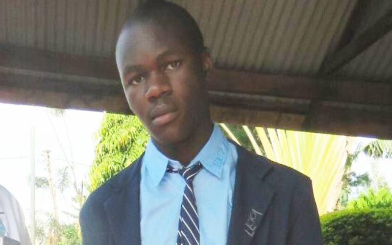 An undated photo of top 2020 KCSE candidate Simiyu Robinson Wanjala. |Photo| Courtesy|