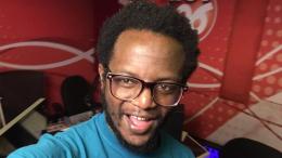 Comedian Prof Hamo at Hot 96 studios. |Photo| Courtesy|