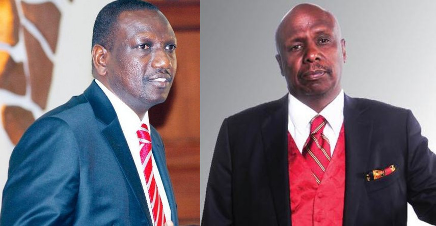 A collage image of DP William Ruto and Gideon Moi. |Photo| Courtesy|