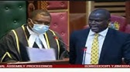 A collage image of Kiharu MP Ndindi Nyoro and National Assembly Speaker Justin Muturi. |Photo| Courtesy|