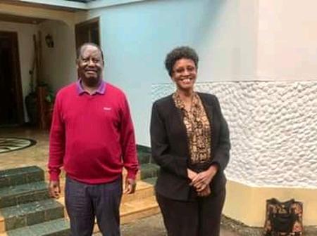 File image of ODM Leader Raila Odinga and Dr. Wenwa Akinyi Odinga. |Photo| Courtesy|