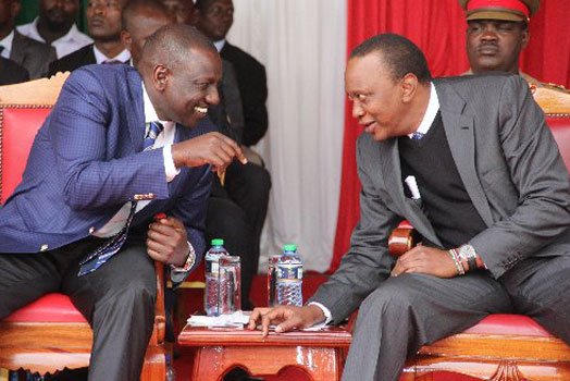 File image of President Uhuru Kenyatta and DP William Ruto. |Photo| Courtesy|