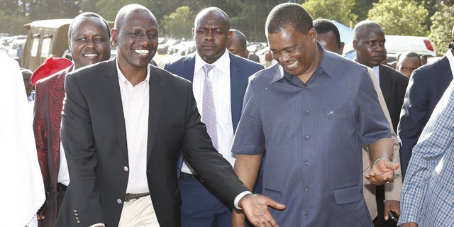 File image of Deputy President William Ruto and National Assembly Speaker Justin Muturi. |Photo| Courtesy|