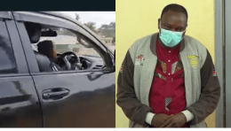 A collage image of Ayub Kinyanjui Muigai and his son driving. |Courtesy| Citizen Digital|