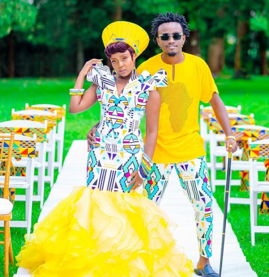 Bahati and Nadia Mukami at the set of their new song Pete Yangu