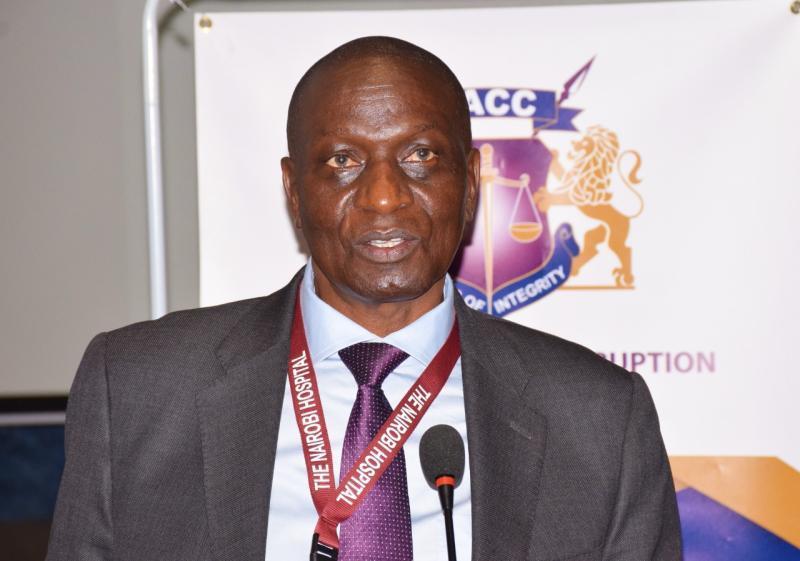 File image of the Nairobi Hospital CEO James Nyamongo. |Photo| Courtesy|