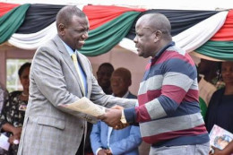 File image of DP William Ruto and Mumias East MP Benjamin Washiali. |Photo| Courtesy|