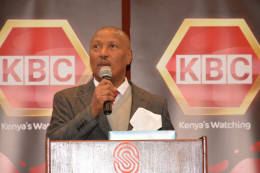 KBC Managing Director Naim Bilal speaking during the relaunch.  