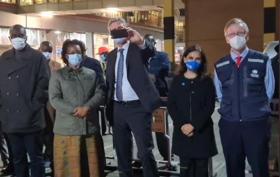 The consignment, a donation from Denmark, was received at JKIA by senior government officials led by Health PS  susan_mochache , Foreign affairs CAS Ababu Namwamba, Ag. health Director General Dr. Patrick Amoth and vaccines deployment taskforce chair Dr. 