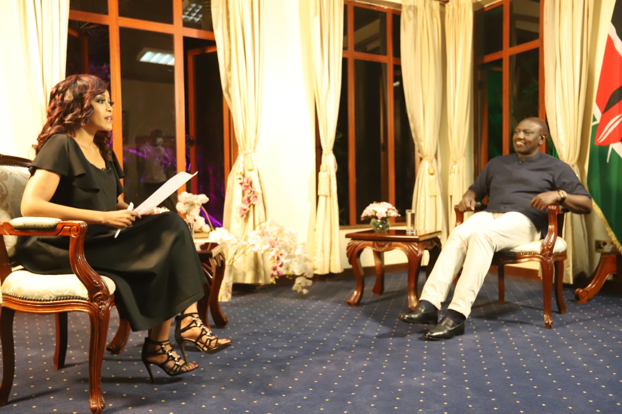 Deputy President William Ruto during an interview on Thursday night. [Photo: Courtesy]