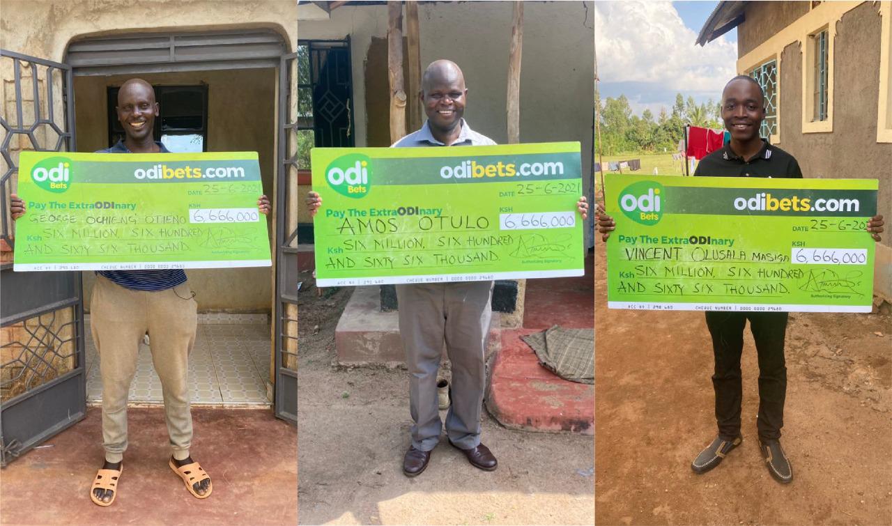 3 Lucky Kenyans Win Millions on Odibets Euro Jackpot with 20 Bob