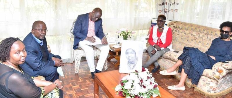 Deputy President William Ruto condoles with the Ntimama family over death of Mama Dorcas Pedelai Ntimama