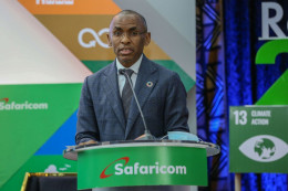 File image of Safaricom CEO Peter Ndegwa.