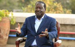 File image of ODM leader Raila Odinga.