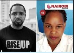 Boniface Mwangi and Caroline Kangogo