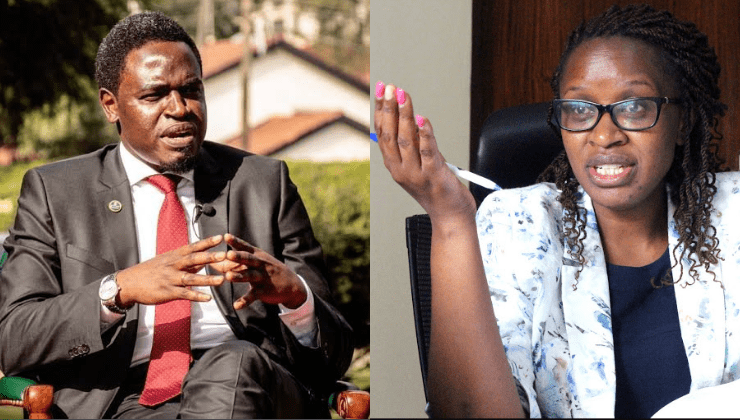 Image of LSK President Nelson Havi and CEO Mercy Wambua.