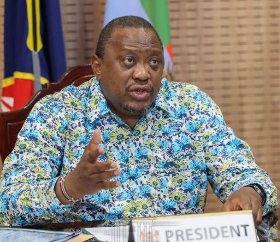 File Image of President Uhuru Kenyatta. 