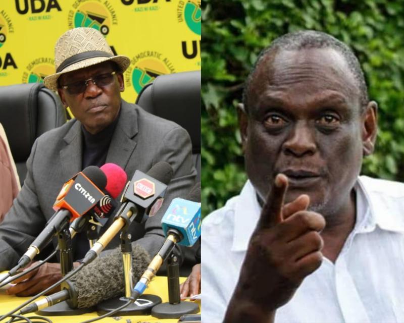 UDA Chairman Johnson Muthama and Jubilee Vice-Chairman David Murathe