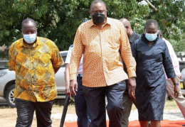 President Uhuru Kenyatta Arriving in Rabai