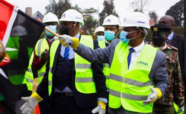 PS Jerome Ochieng’ attends the groundbreaking ceremony held on Wednesday by Adrian Kenya. 
