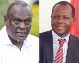 Jubilee Vice Chairman David Murathe and Secretary General Raphael Tuju