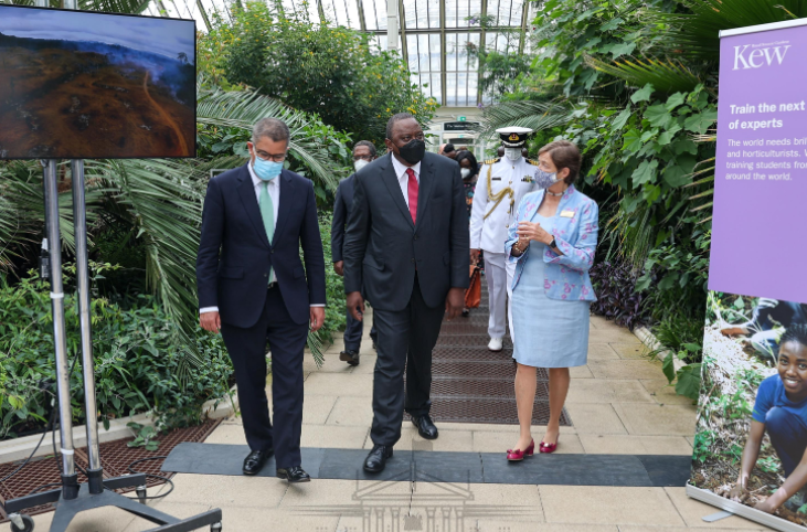 President Uhuru at Kew Gardens