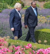 President Uhuru Kenyatta and UK Prime Minister Boris Johnson.