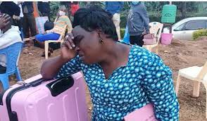Rachel Amogola, the distressed mother of form one student whose position at Mugoiri Girls had been taken 