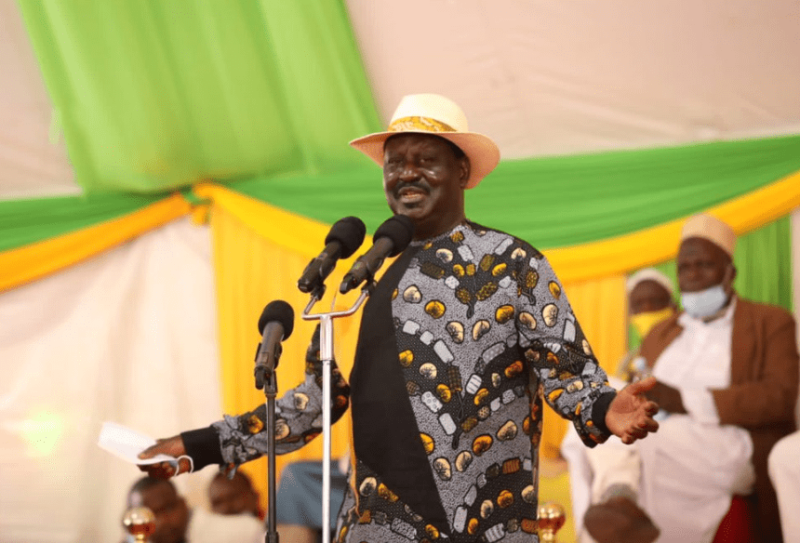 Former Prime Minister Raila Odinga