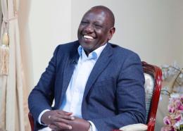 Deputy President William Ruto during an interview on Inooro FM
