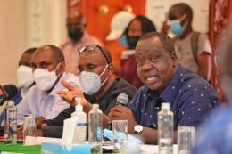 CS Fred Matiang'i  appearing before the National Assembly’s Committee on Administration and National Security. 