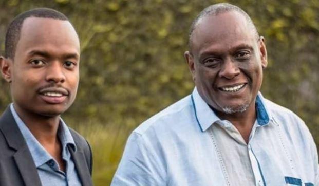 Davidson Gatuhi Wakairu and his father Jubilee Vice Chairman David Murathe.