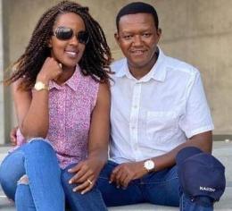 File Image of Governor Alfred Mutua and Lilian Nganga.