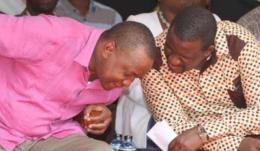 File Image of President Uhuru Kenyatta and Kwale Governor Salim Mvurya. 