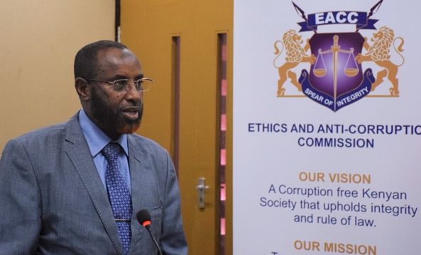 File image of former EACC Commissioner Dr Dabar Abdi Maalim. |Courtesy| Twitter|