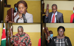 Newly Appointed IEBC Commissioners Sworn-in By CJ Martha Koome
