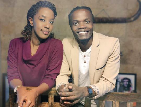 File Image of Lilian Nganga and rapper Juliani.