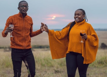 Njugush and his wife Celestine Ndinda