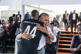 Masai Ujiri and President Barack Obama 